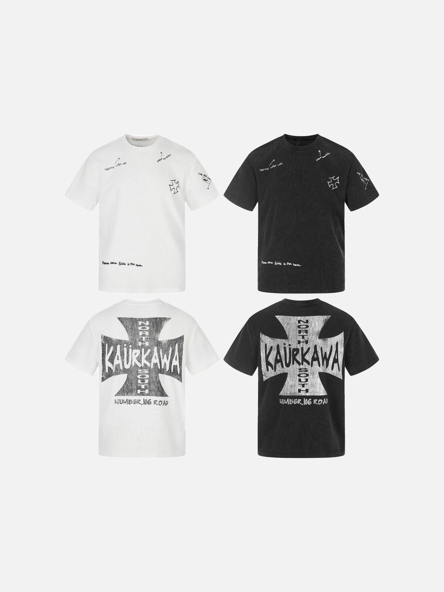 Monochrome Portrait Graphic T-Shirt