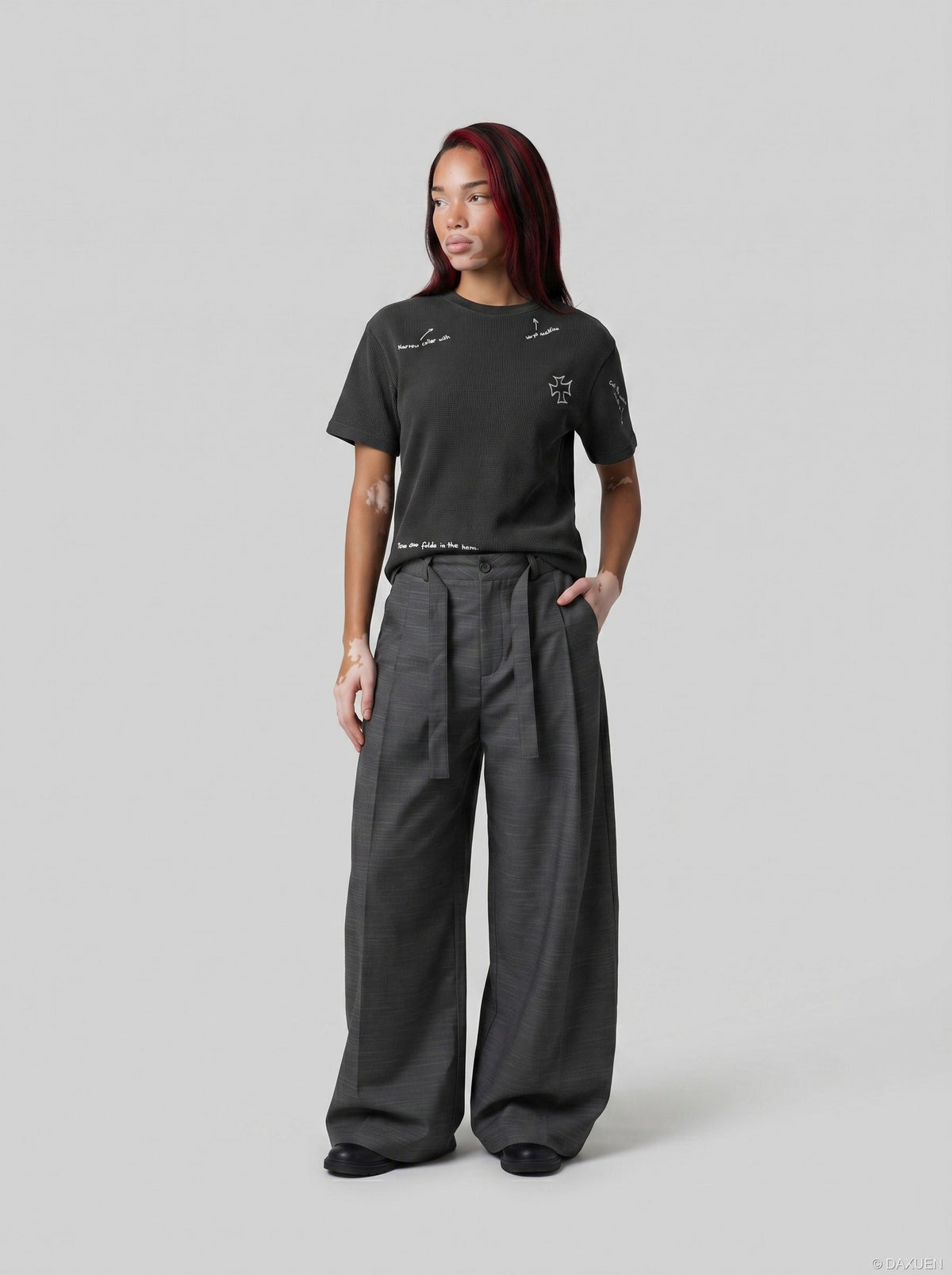 Monochrome Portrait Graphic T-Shirt
