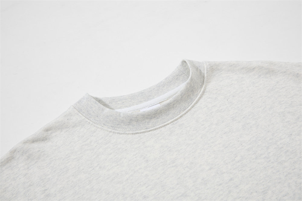 Multi-Layered Graphic Mock Neck Sweatshirt