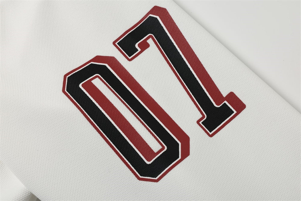 Navy Blue Two-Tone '07' Jersey Top