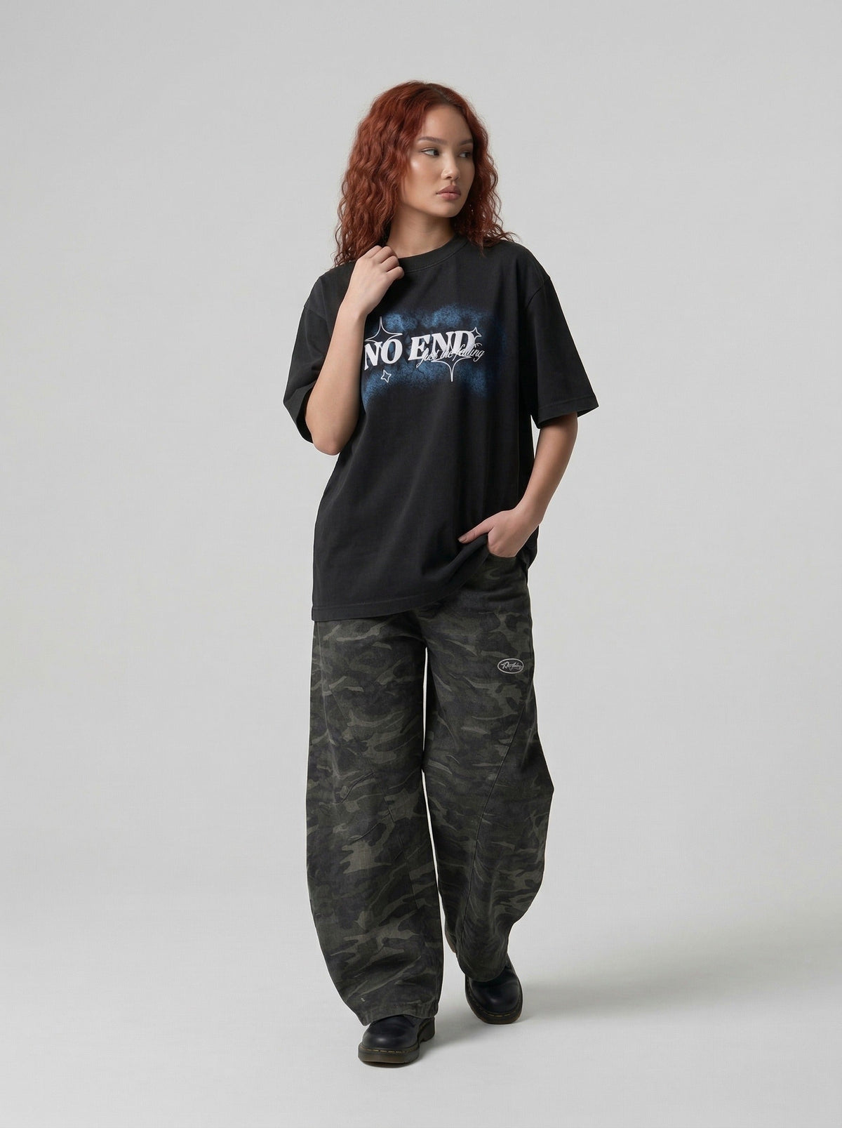 No End Graphic Oversized T-Shirt