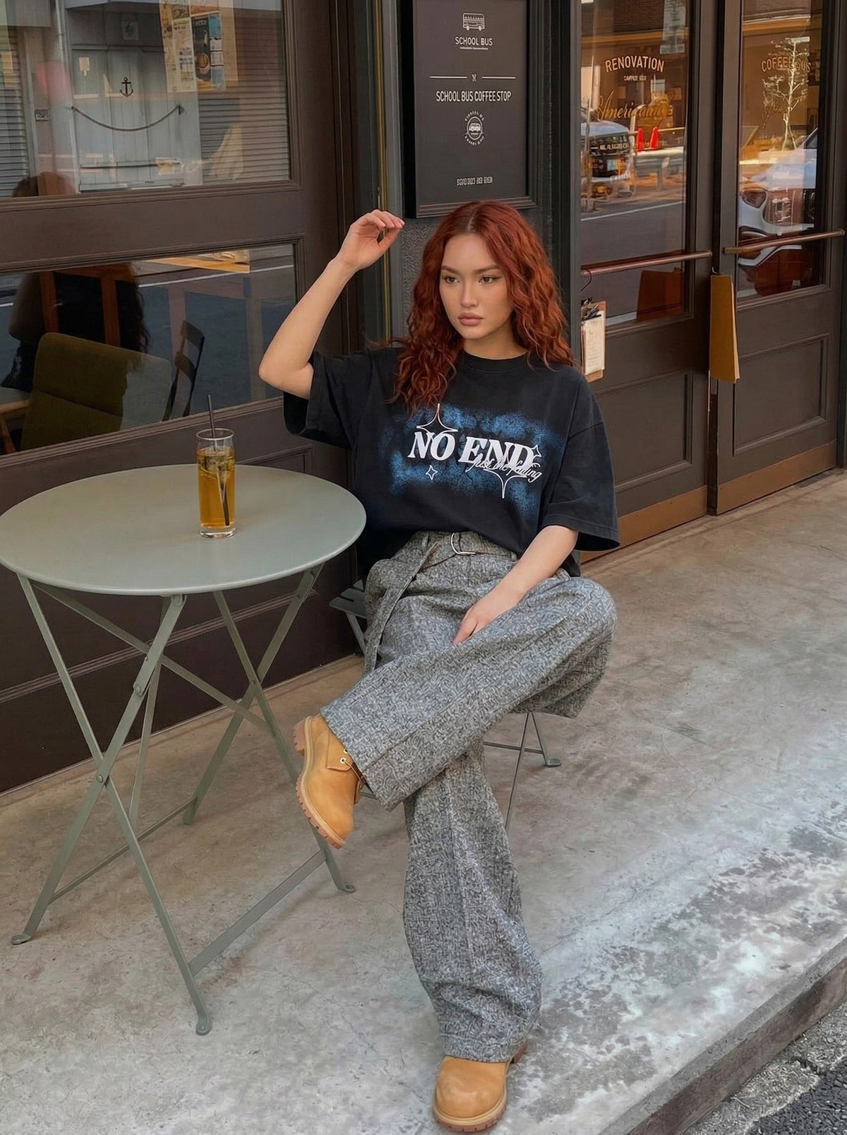 No End Graphic Oversized T-Shirt