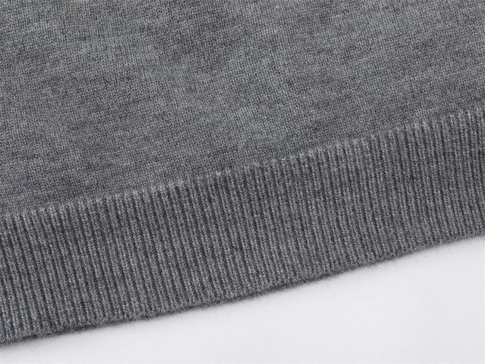DAXUEN creamy white Nordic pattern pullover knit sweater