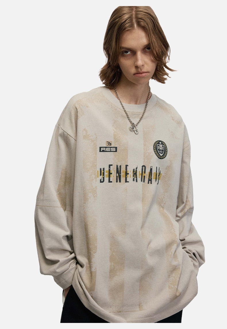 Vintage Striped Football Tee