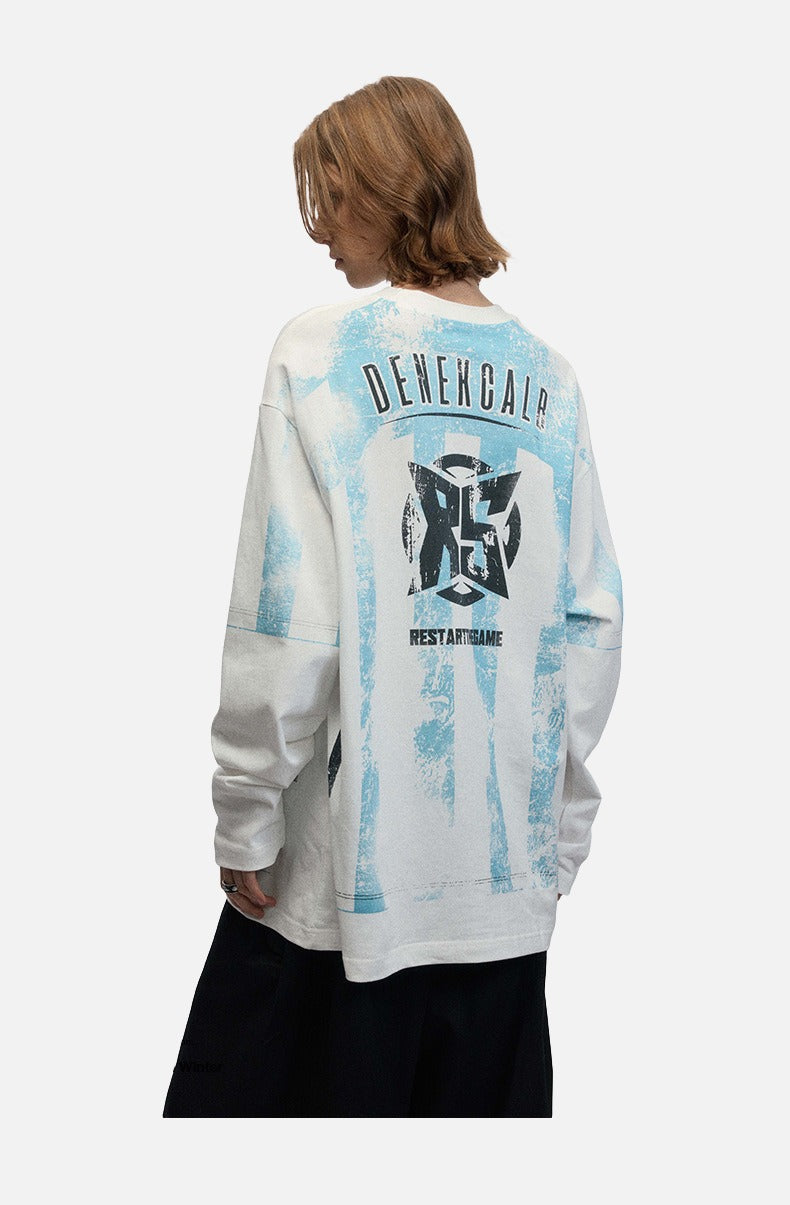 Vintage Striped Football Tee