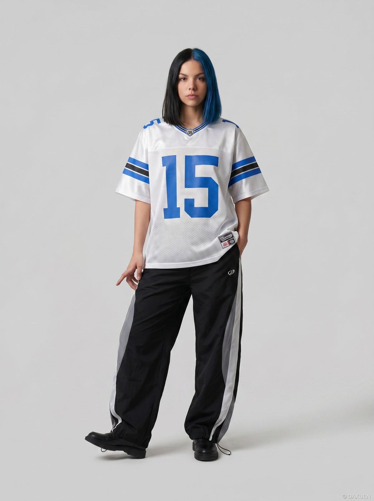 Oversized Sports Jersey with Graphics