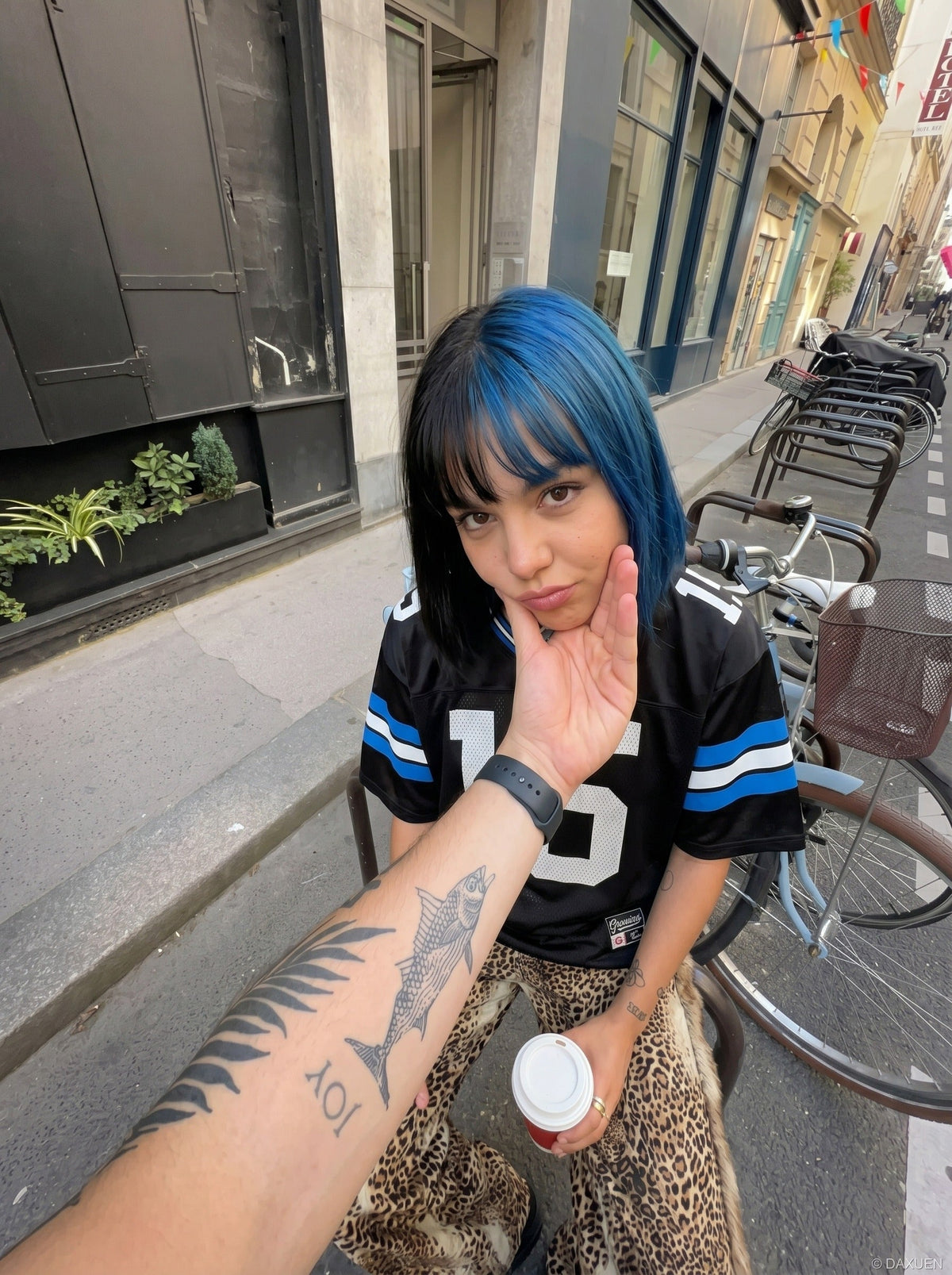 Oversized Sports Jersey with Graphics