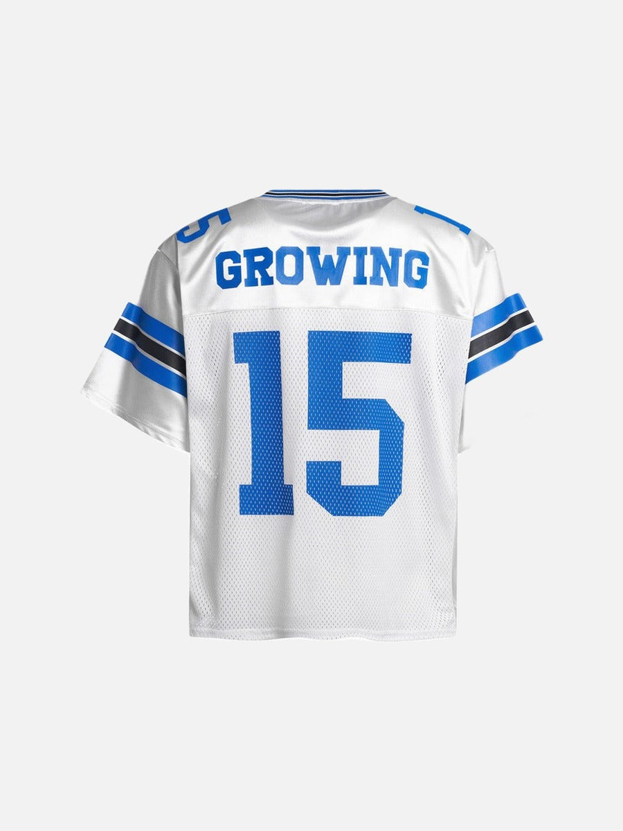Oversized Sports Jersey with Graphics