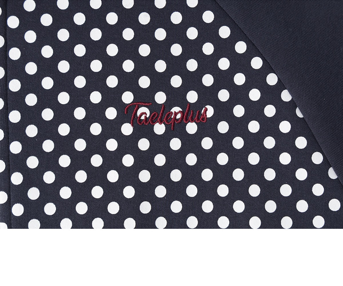 Polka Dot Full-Zip Track Jacket