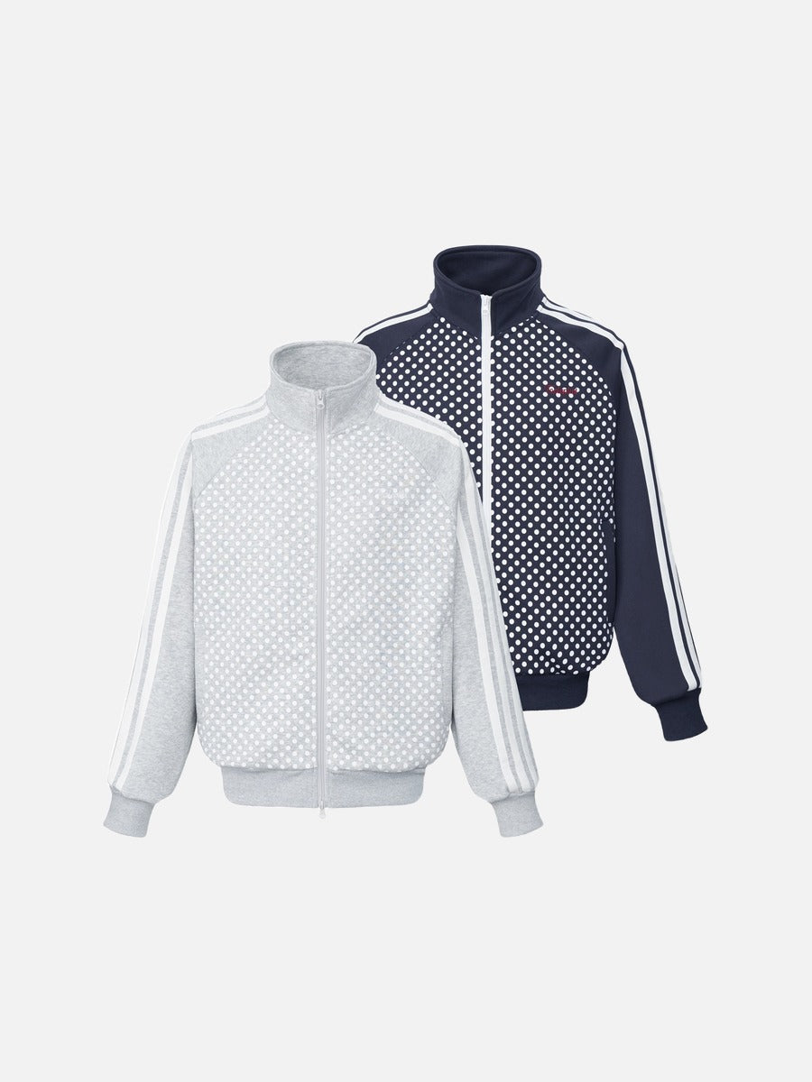Polka Dot Full-Zip Track Jacket