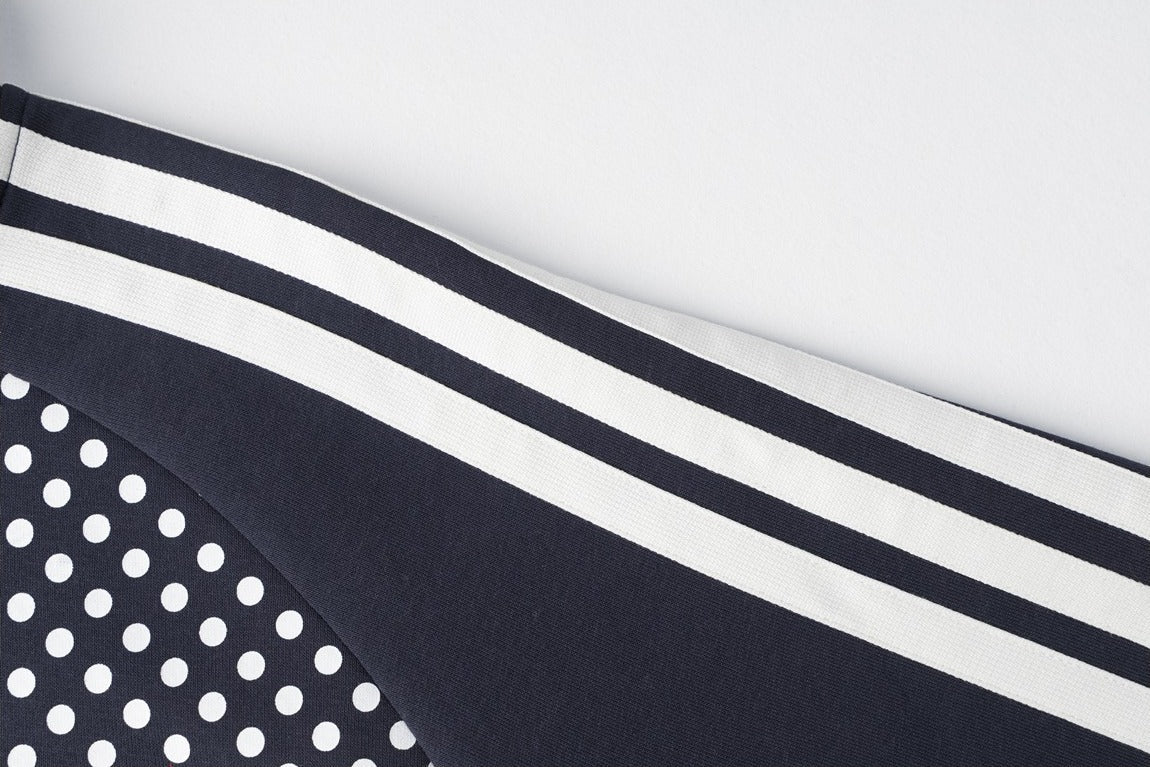 Polka Dot Full-Zip Track Jacket