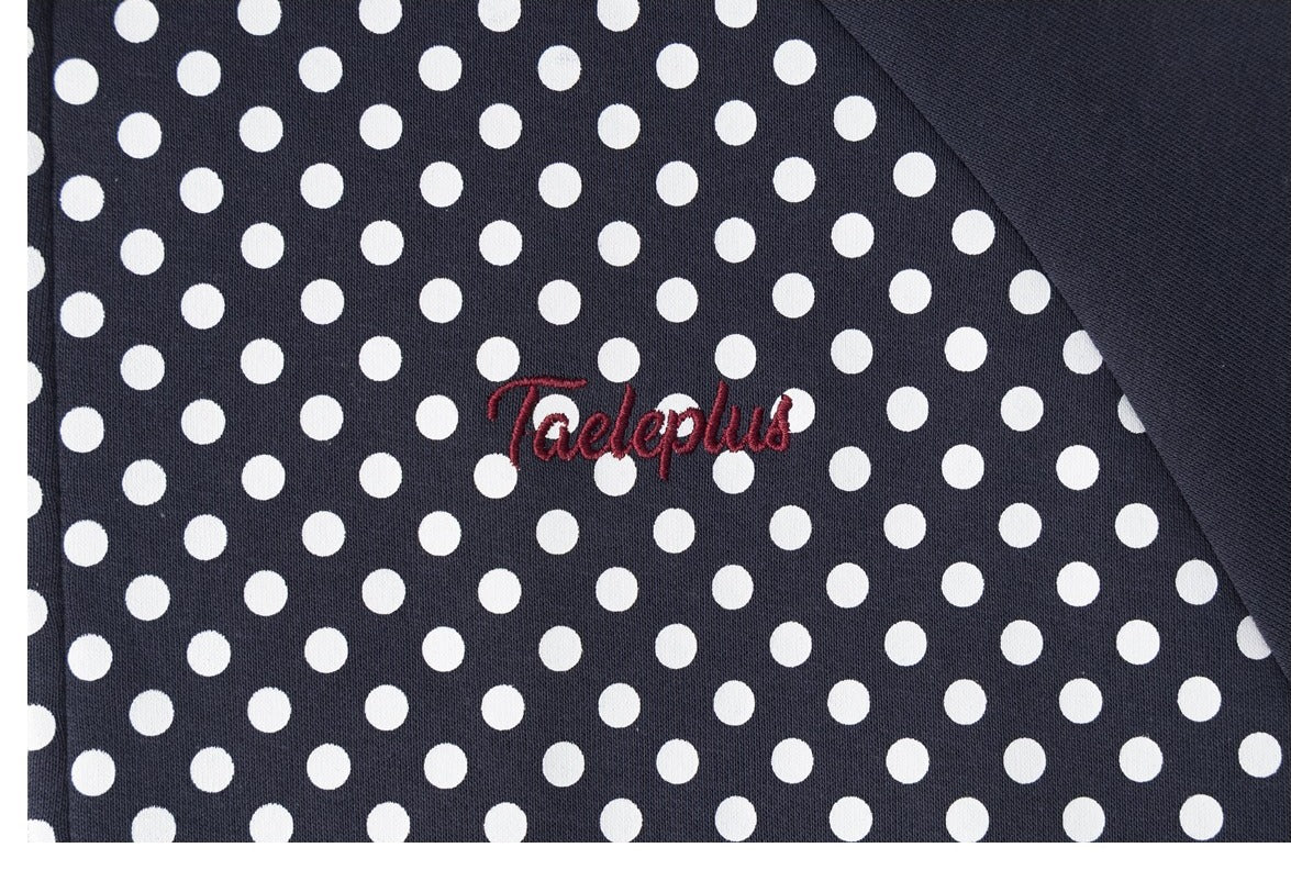 Polka Dot Full-Zip Track Jacket