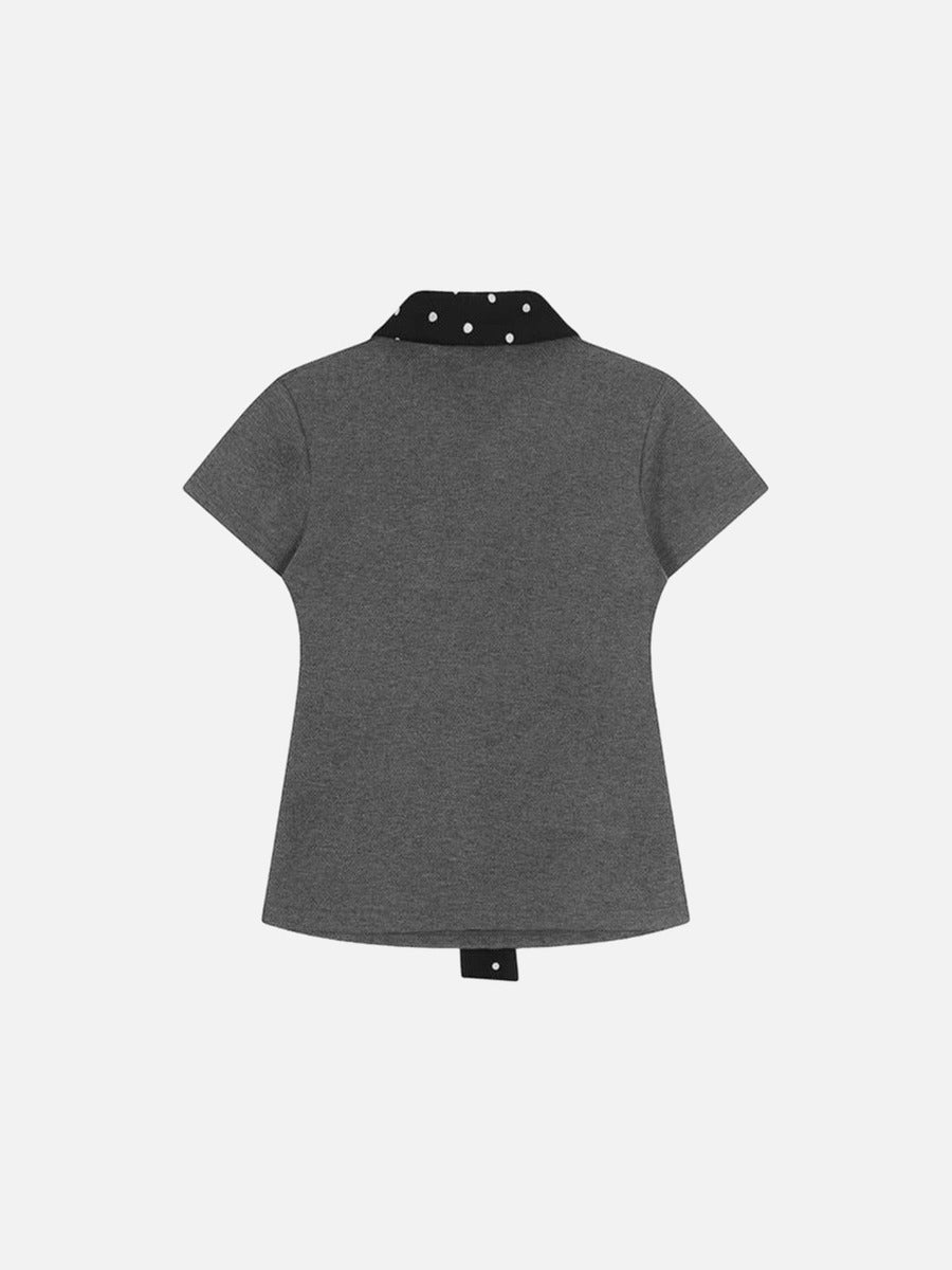 Polka Dot Question Mark Polo Shirt
