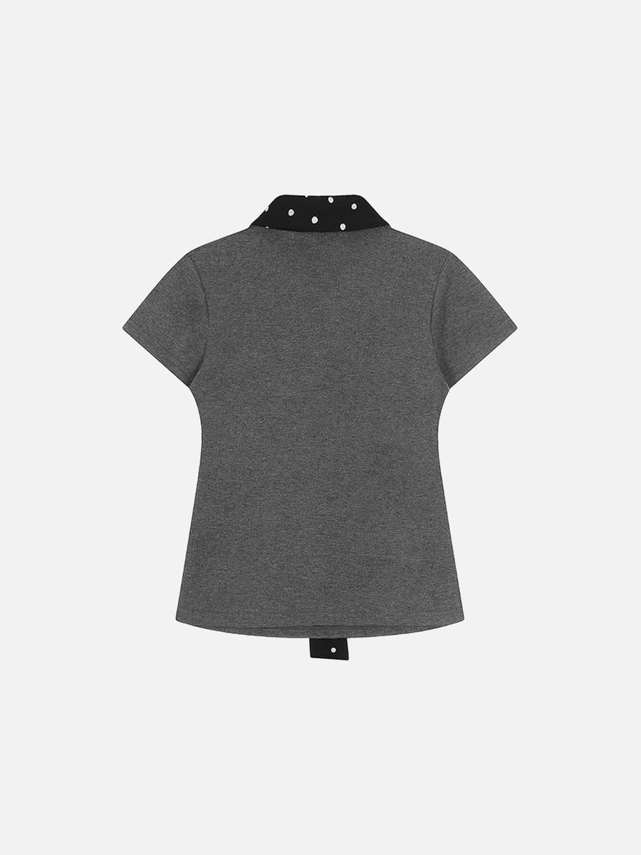 Polka Dot Question Mark Polo Shirt