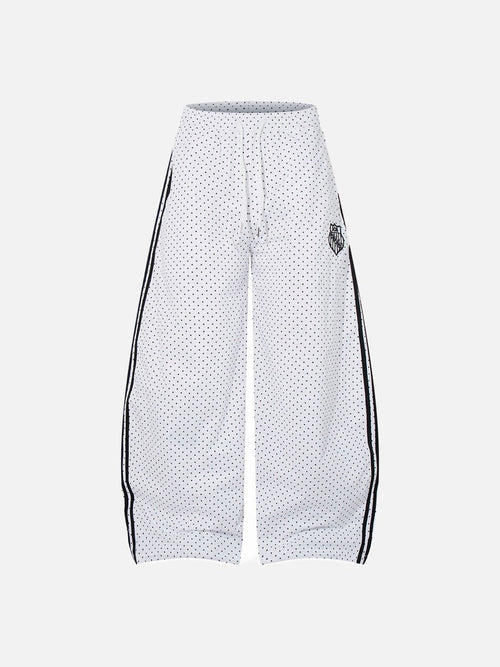 Pantalon large à pois — Pantalon décontracté - Blanc / S