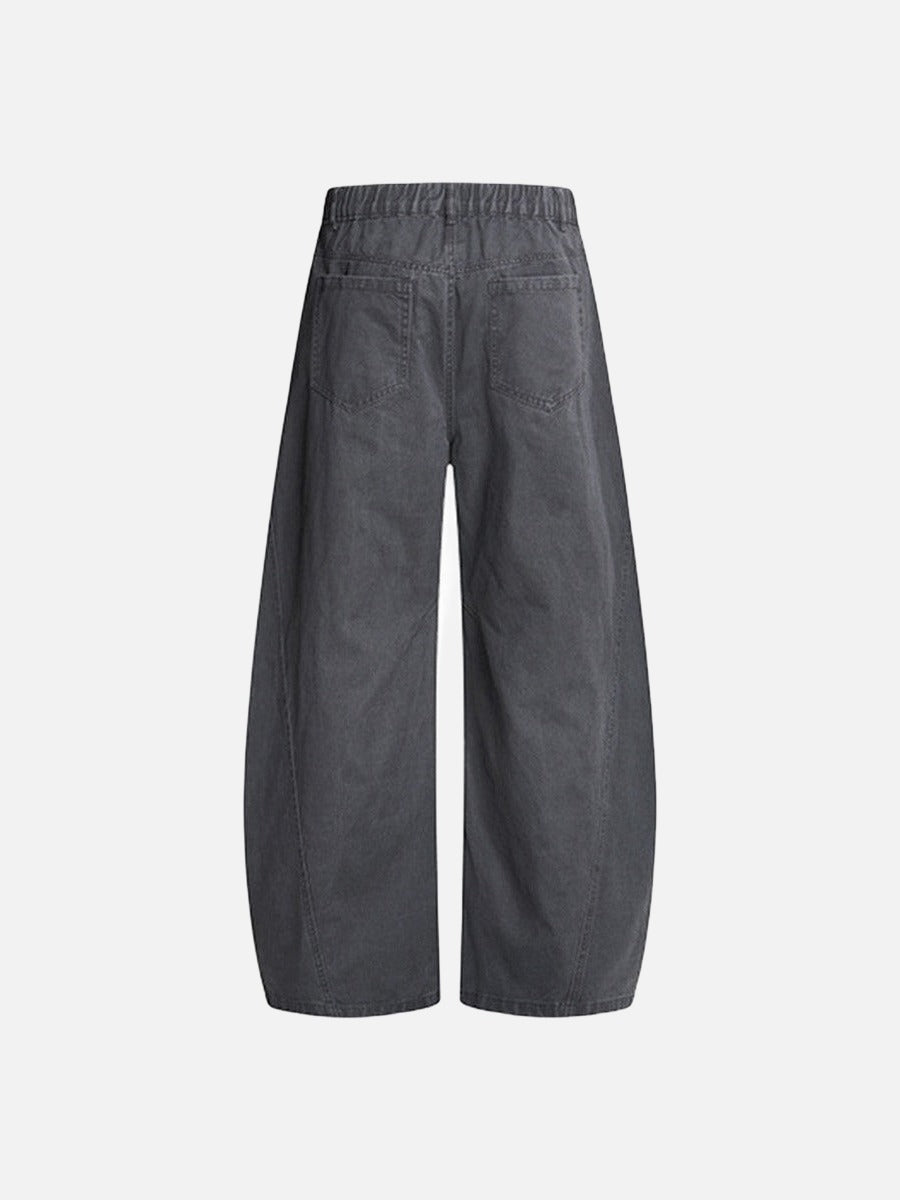 DAXUEN Oversized wide-leg pants with puddle effect