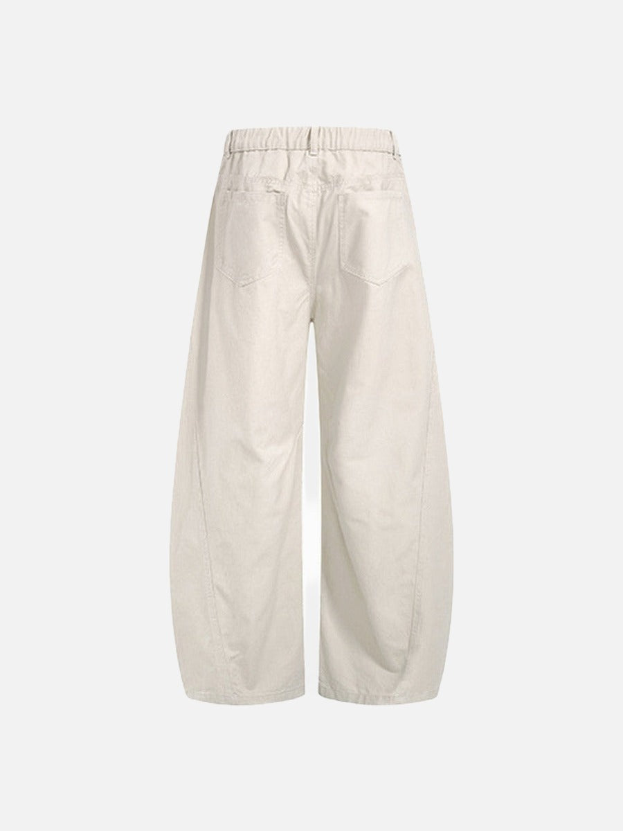 DAXUEN Oversized wide-leg pants with puddle effect