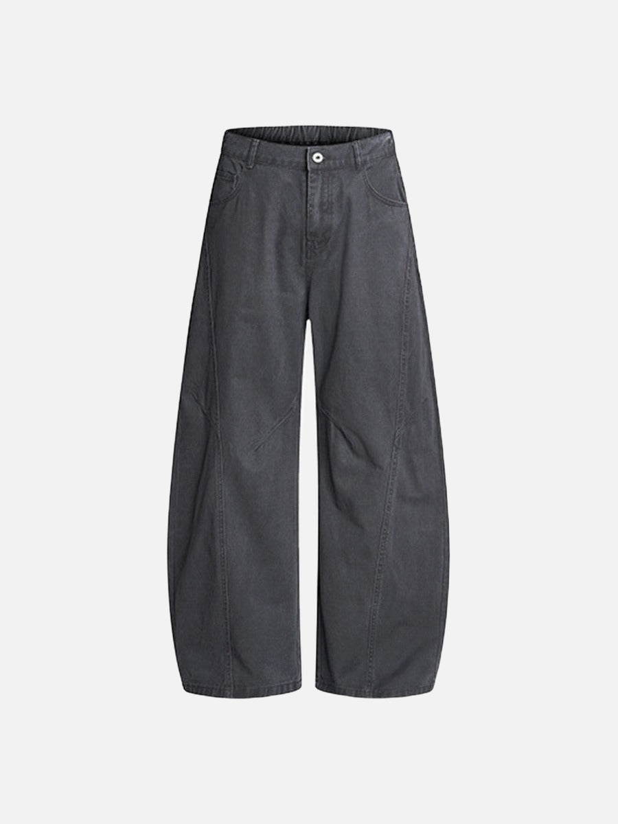 DAXUEN Oversized wide-leg pants with puddle effect