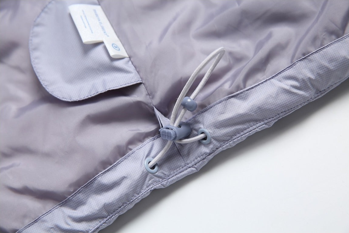Purple Quilted Stand-Collar Puffer Jacket