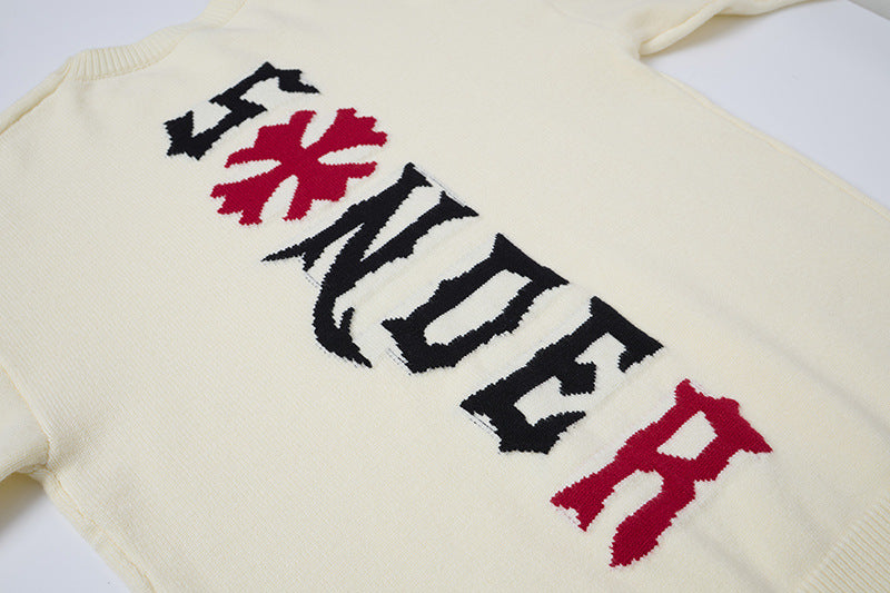 Red Cross Graphics Knitted Sweater