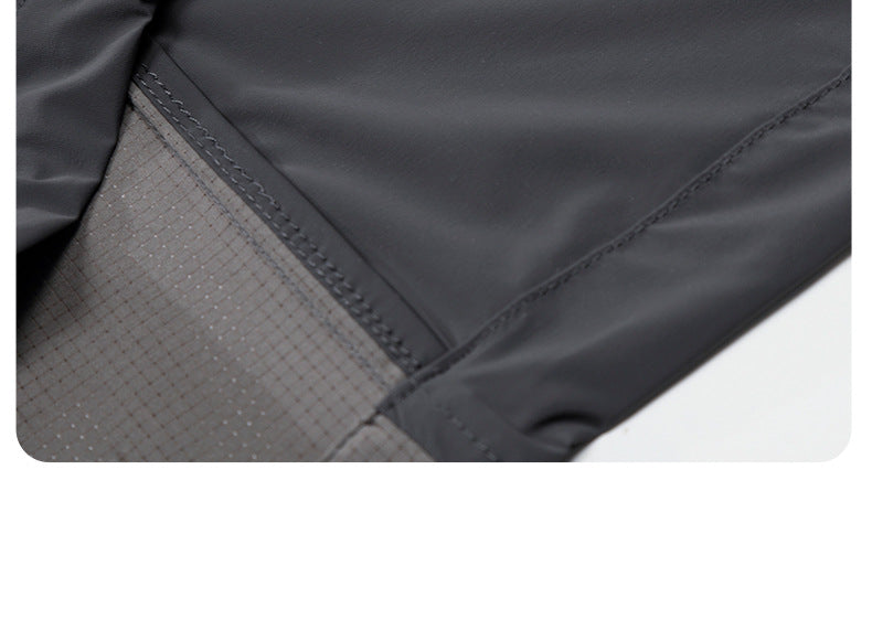 DAXUEN black reflective text graphic stand-collar jacket