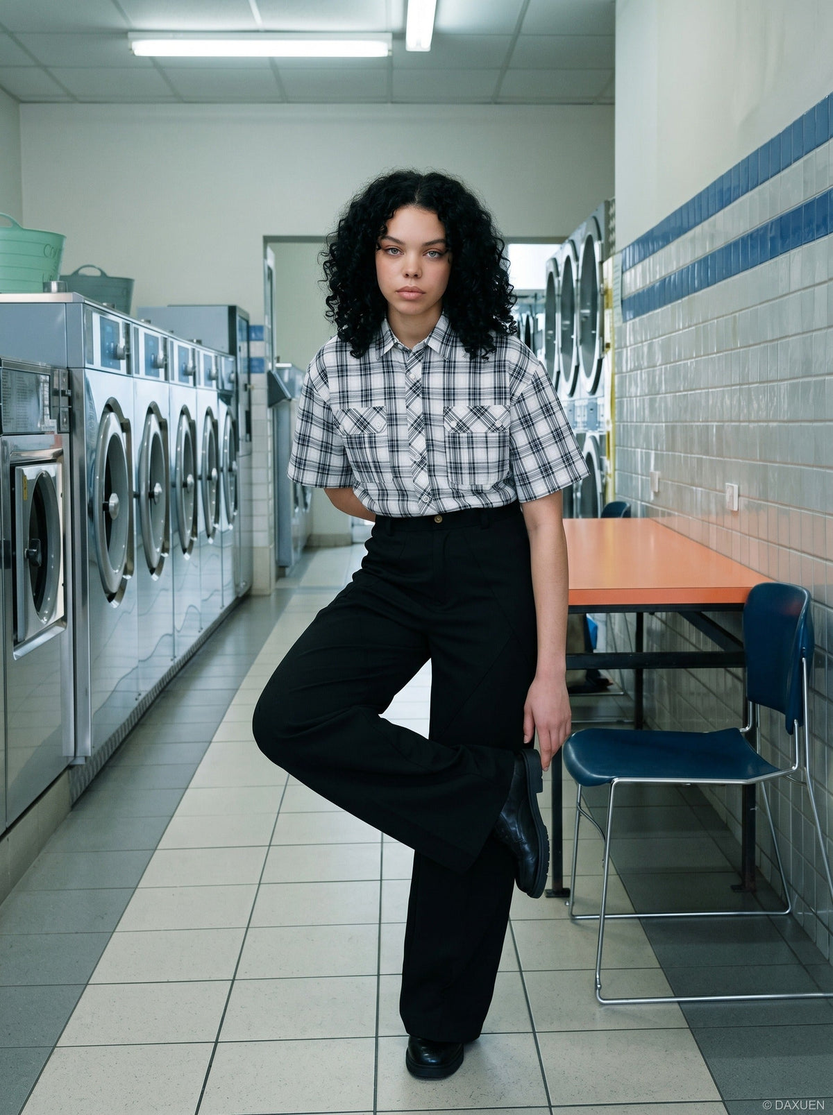 Relaxed Plaid Short-Sleeve Shirt