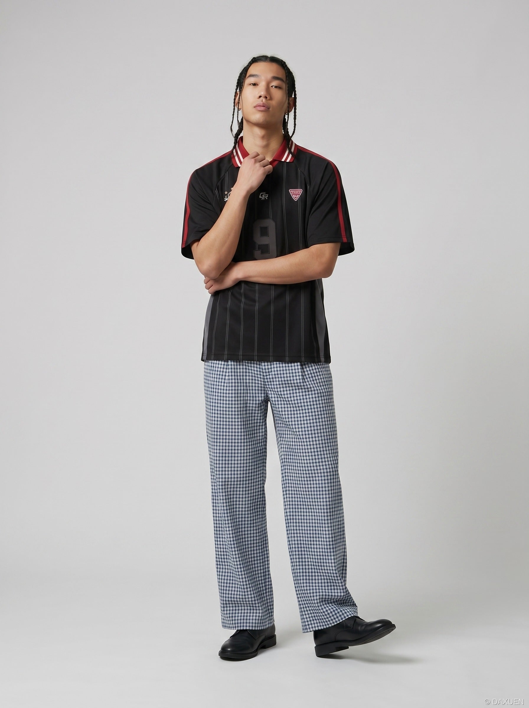 Gingham Baggy Pants