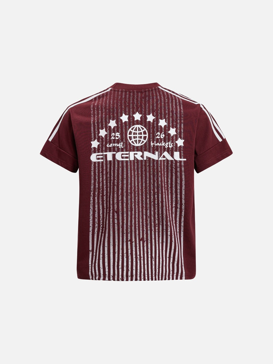 Retro Striped Graphic T-Shirt