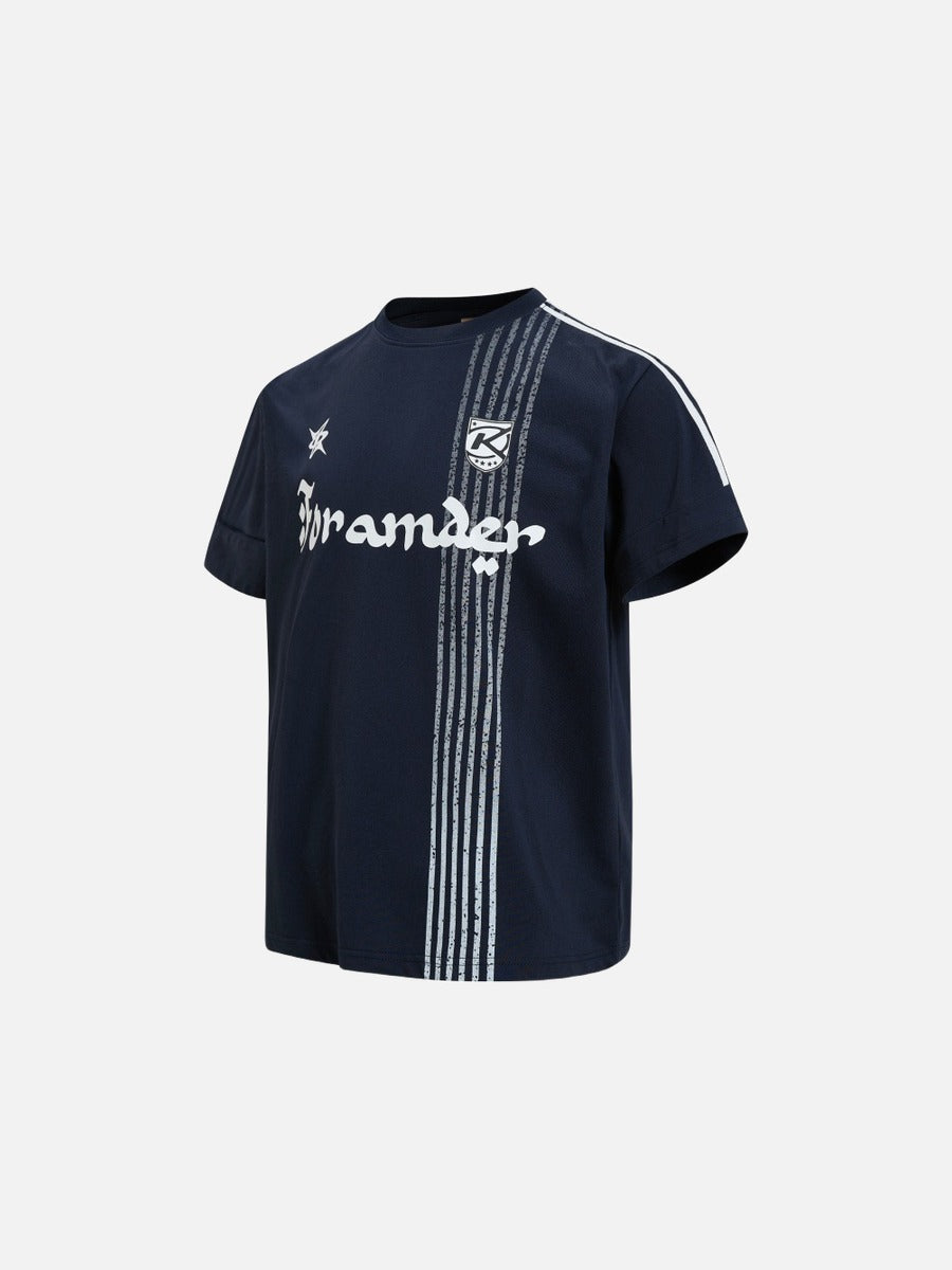 Retro Striped Graphic T-Shirt