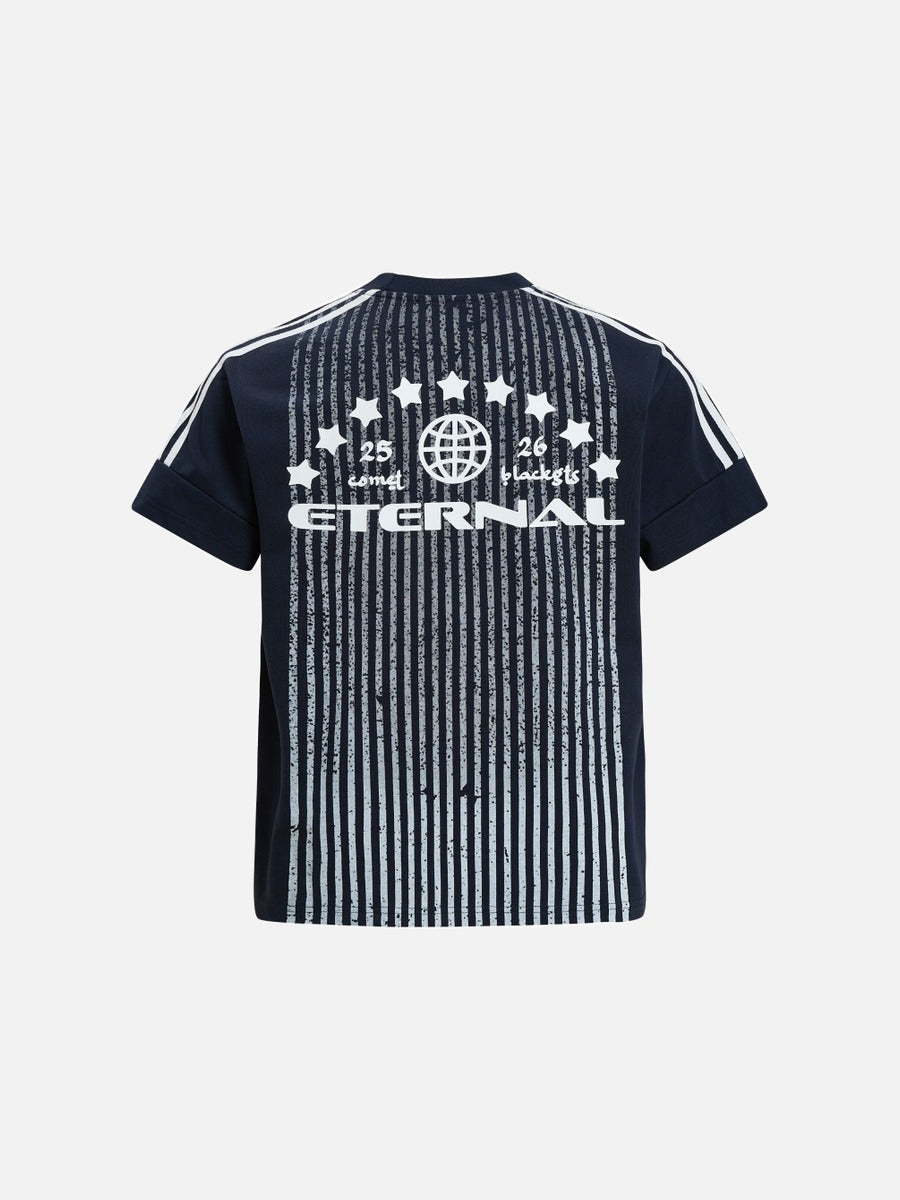 Retro Striped Graphic T-Shirt