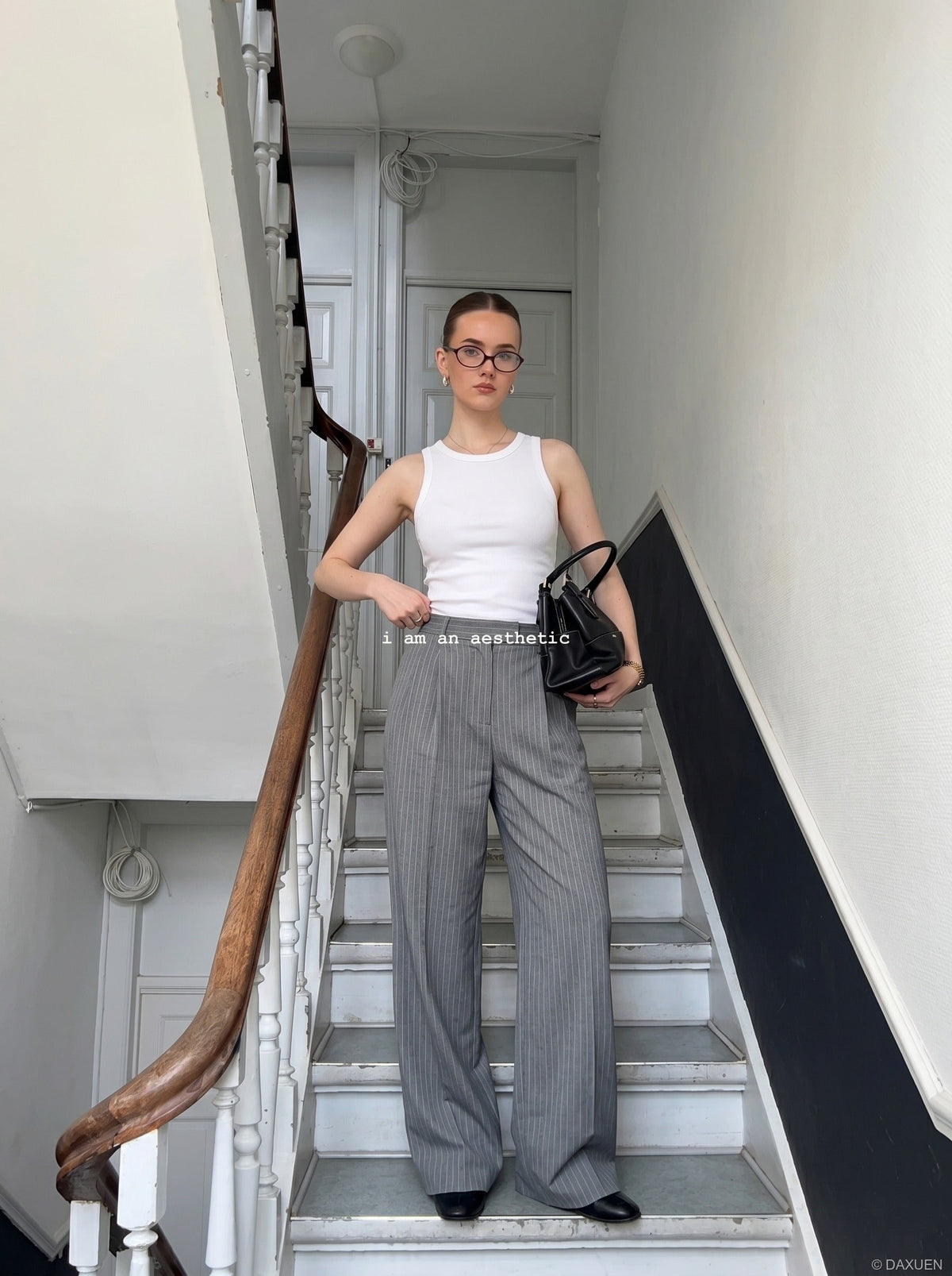 Geripptes, schmal geschnittenes Tanktop