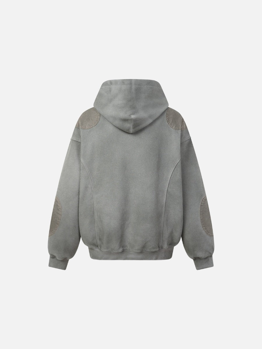 DAXUEN sage green oversized waffle knit hoodie