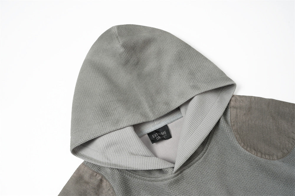 DAXUEN sage green oversized waffle knit hoodie
