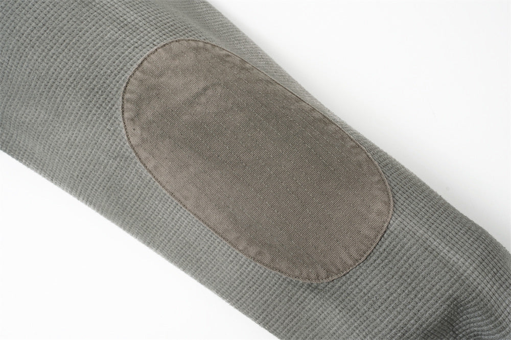 DAXUEN sage green oversized waffle knit hoodie