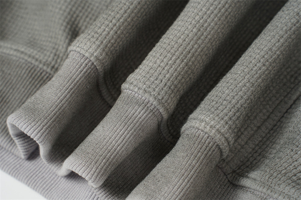 DAXUEN sage green oversized waffle knit hoodie