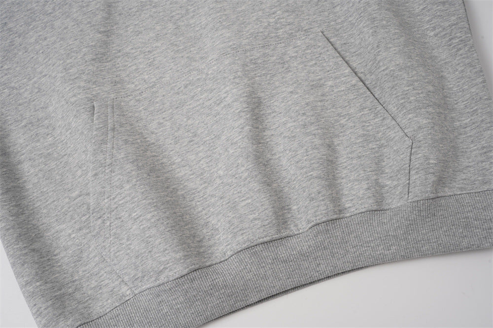 DAXUEN black oversized script-embroidered hoodie