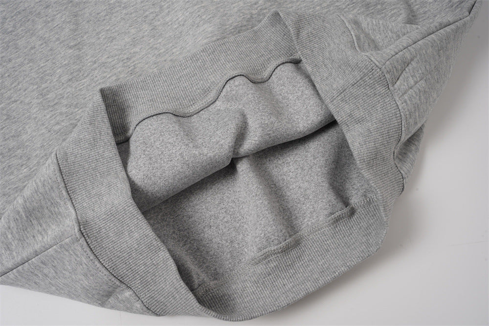 DAXUEN black oversized script-embroidered hoodie