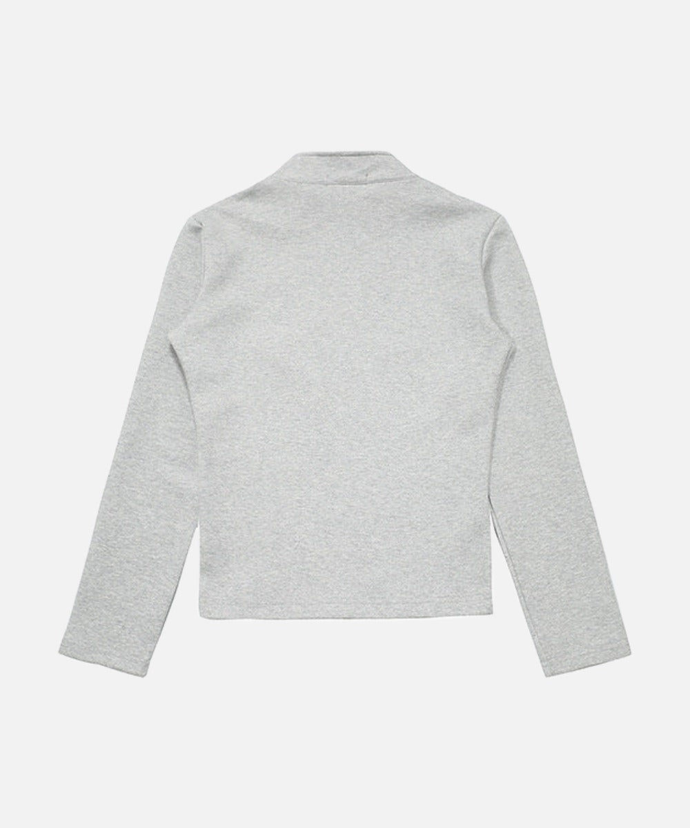 DAXUEN Slim-fit mock neck zip jacket