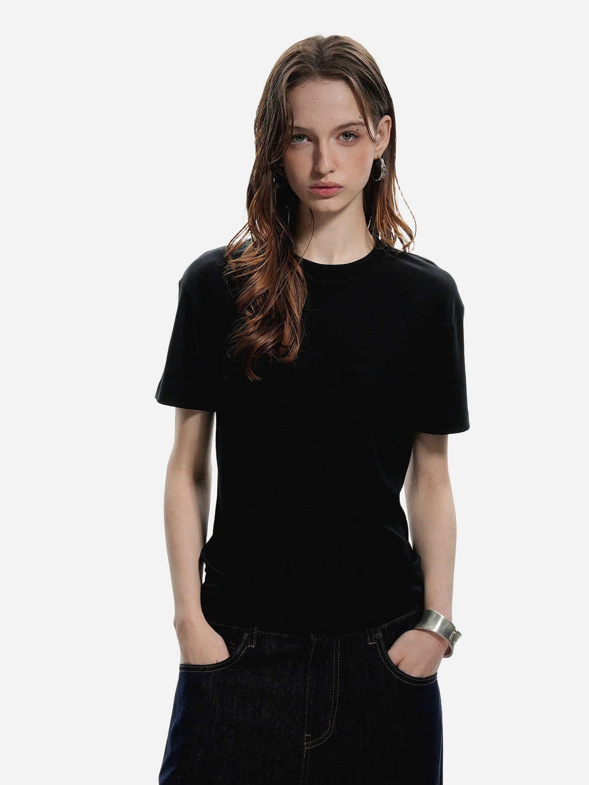 Small Logo Black Regular Fit T-Shirt