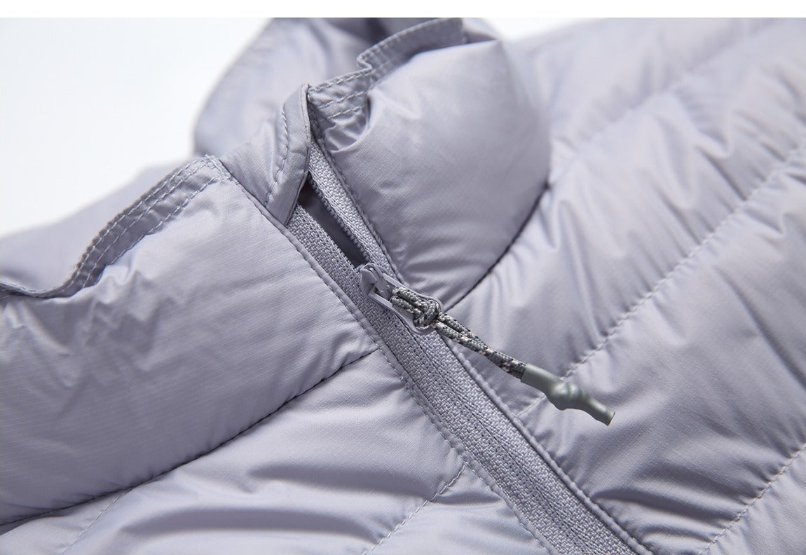 Solid Color Lightweight Puffer Jacket