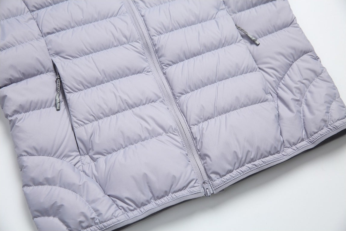 Solid Color Lightweight Puffer Jacket