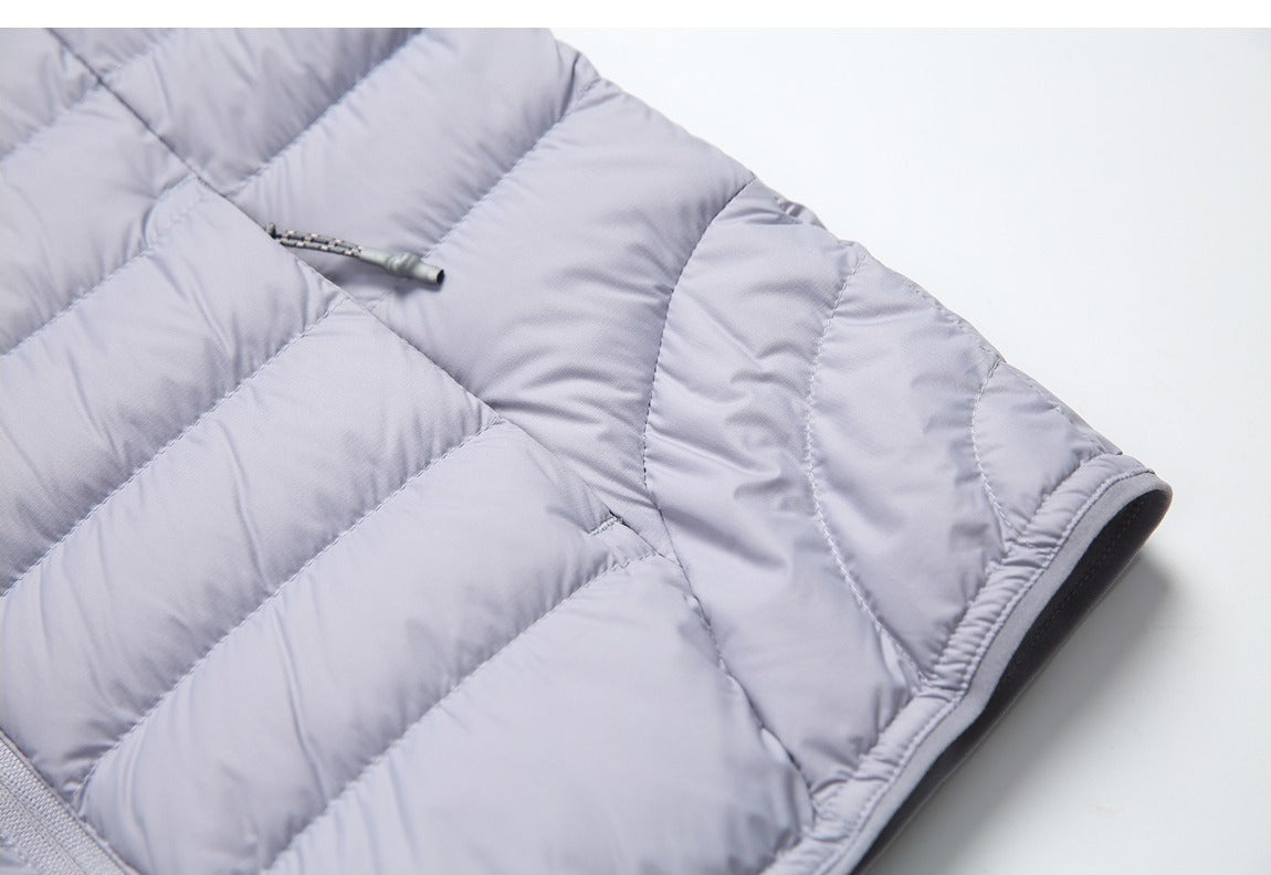 Solid Color Lightweight Puffer Jacket
