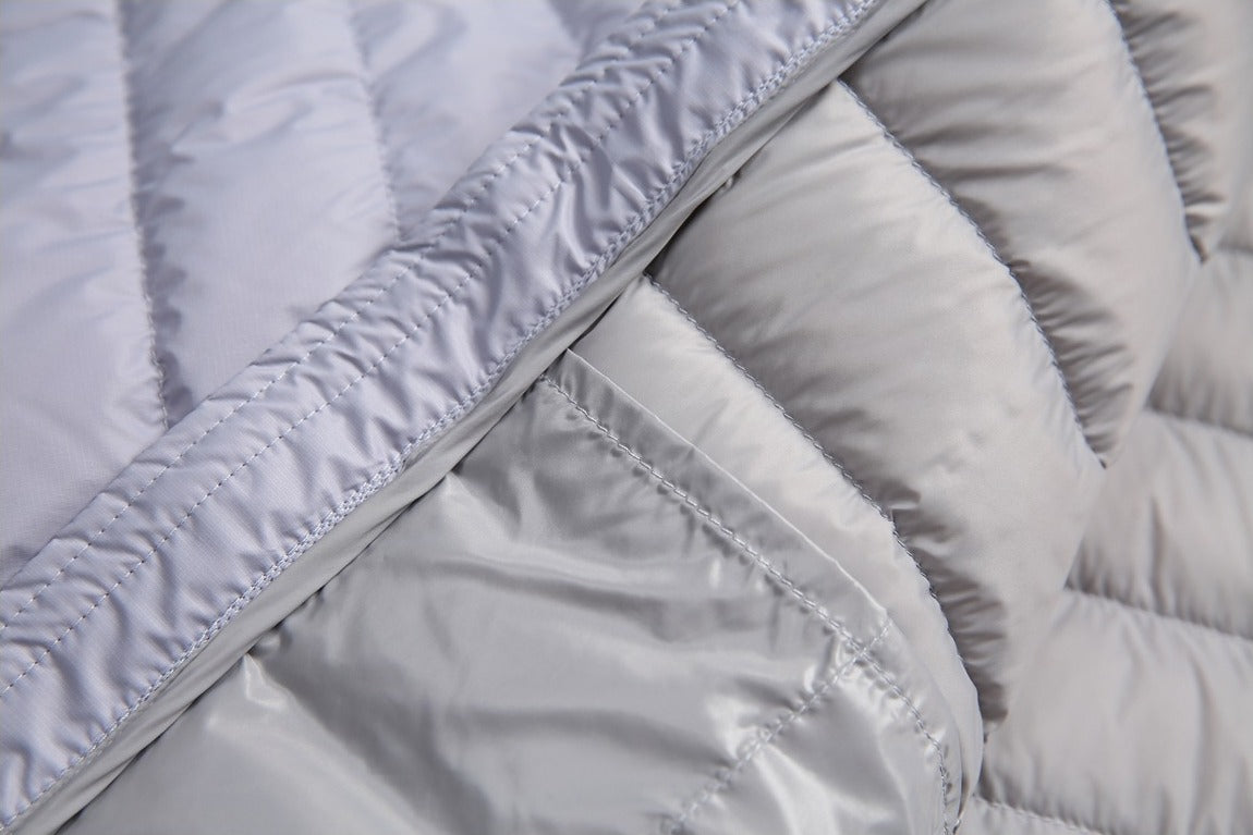 Solid Color Lightweight Puffer Jacket