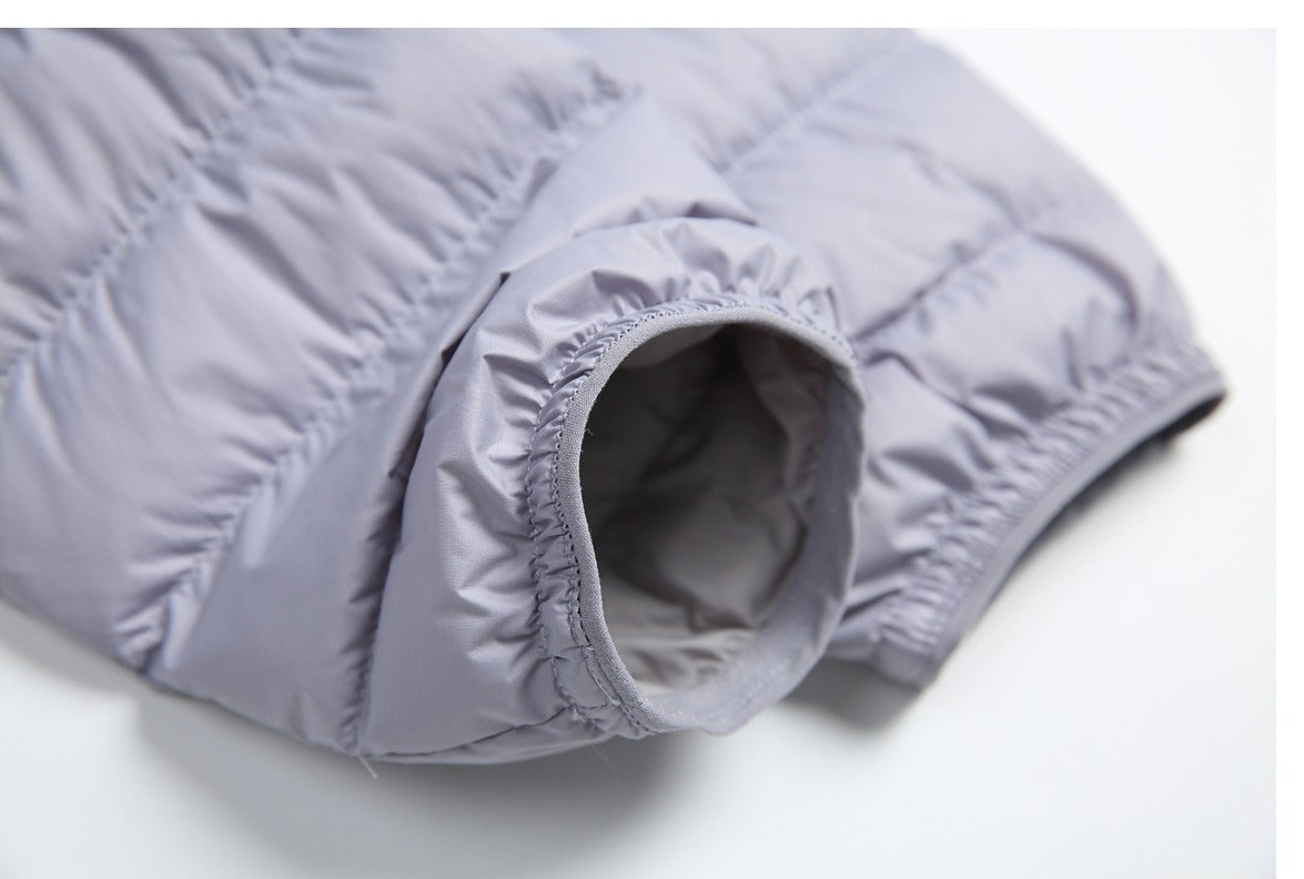 Solid Color Lightweight Puffer Jacket