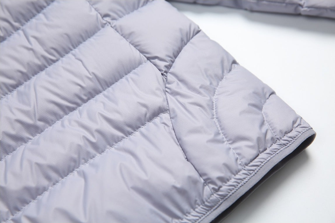 Solid Color Lightweight Puffer Jacket