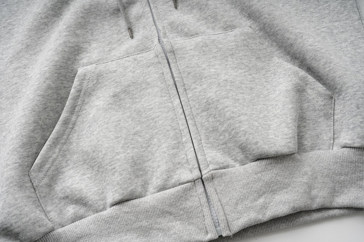 DAXUEN heather grey oversized sequined wing hoodie and sweatpants set