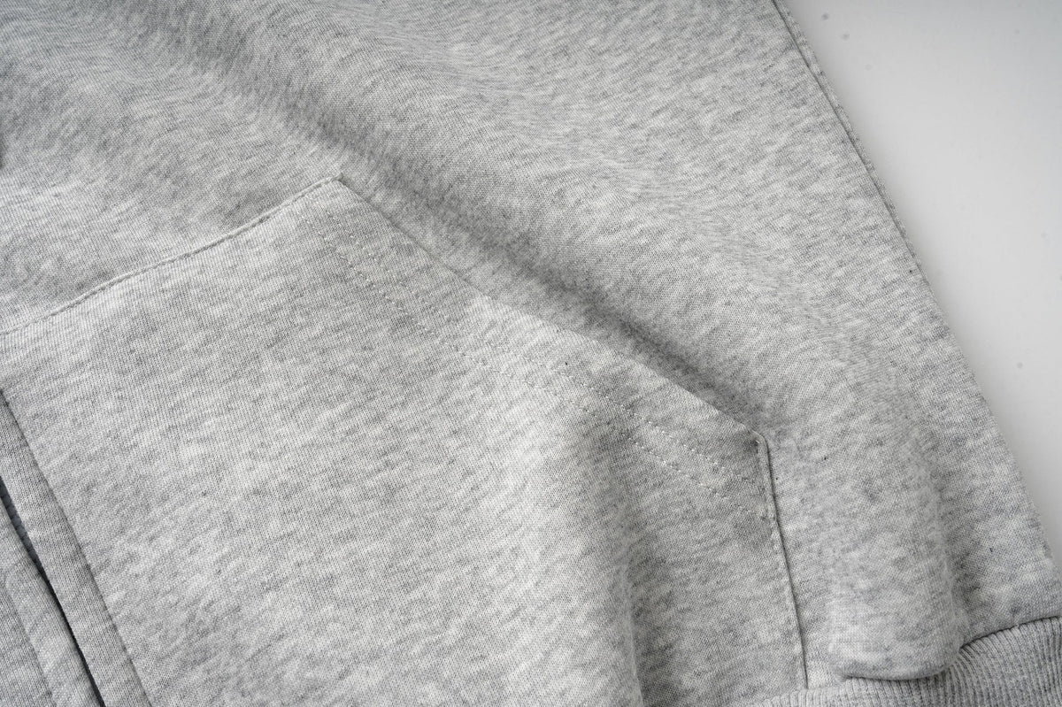 DAXUEN heather grey oversized sequined wing hoodie and sweatpants set