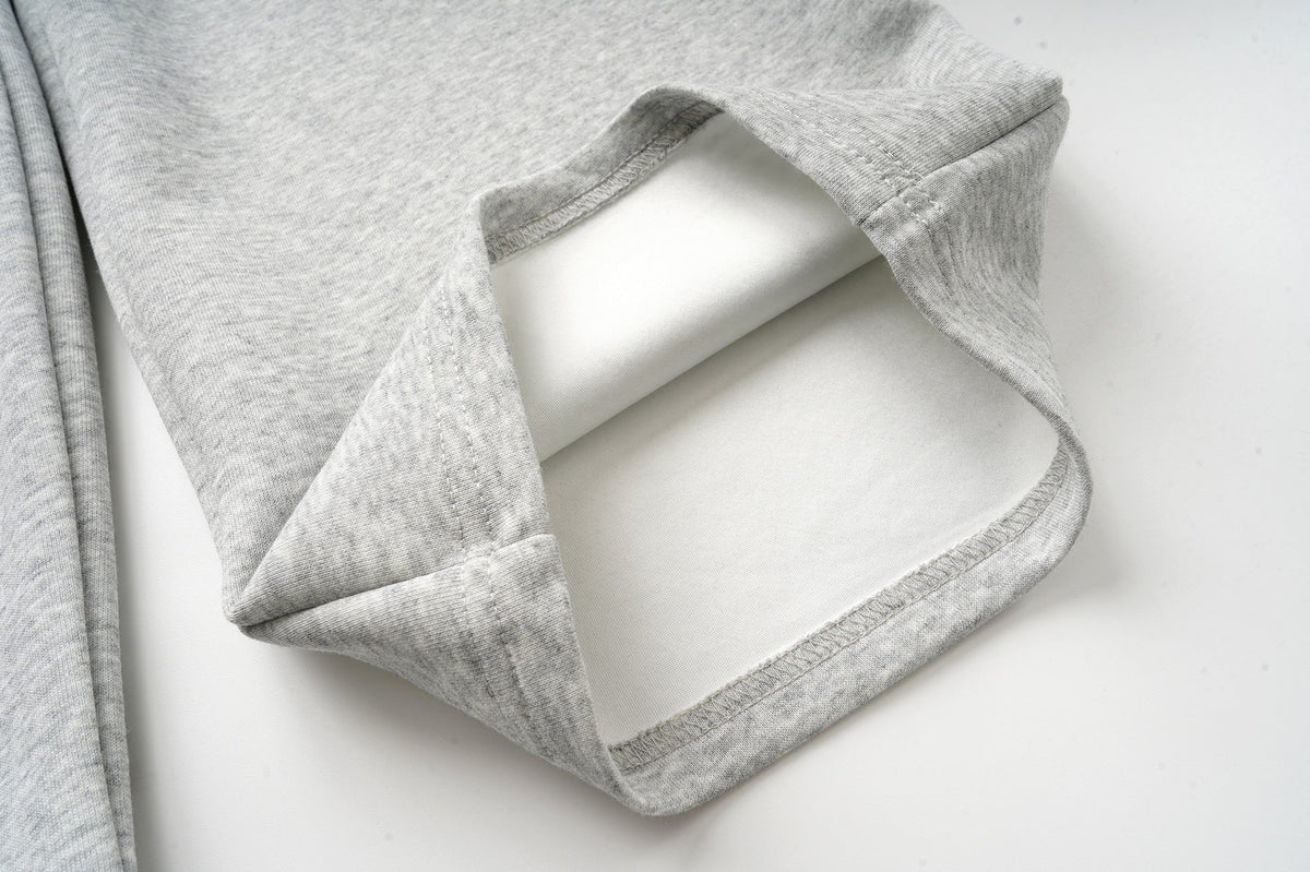 DAXUEN heather grey oversized sequined wing hoodie and sweatpants set