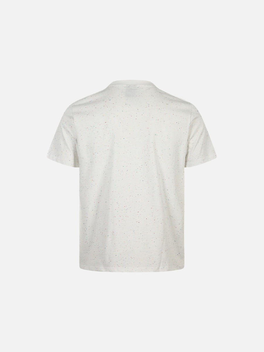 Kurzärmliges T-Shirt mit gesprenkelten Feuerwerksmotiven