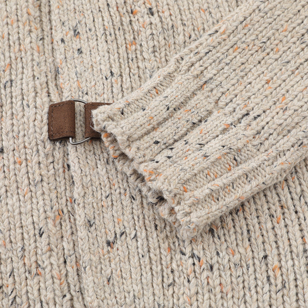 DAXUEN speckled knit cardigan with toggle closure